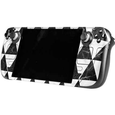 Geometric Marble Steam Deck Handheld Gaming Computer Skin